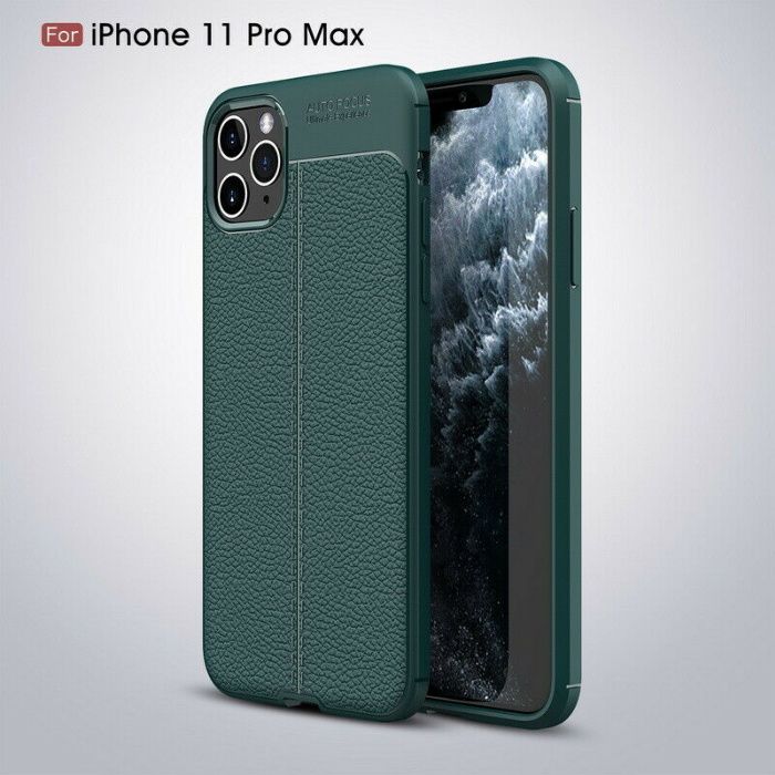iPhone 11 Pro Max - кейс, case, калъф (зелен, черен) (високо качество)