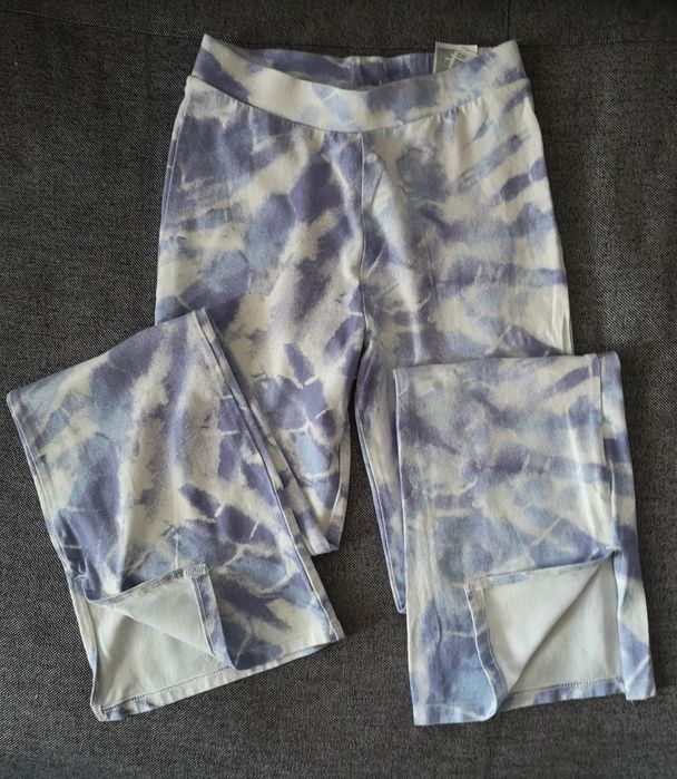 Set haine fete, hanorac fermoar, colanti evazati, bluza pisica, 164