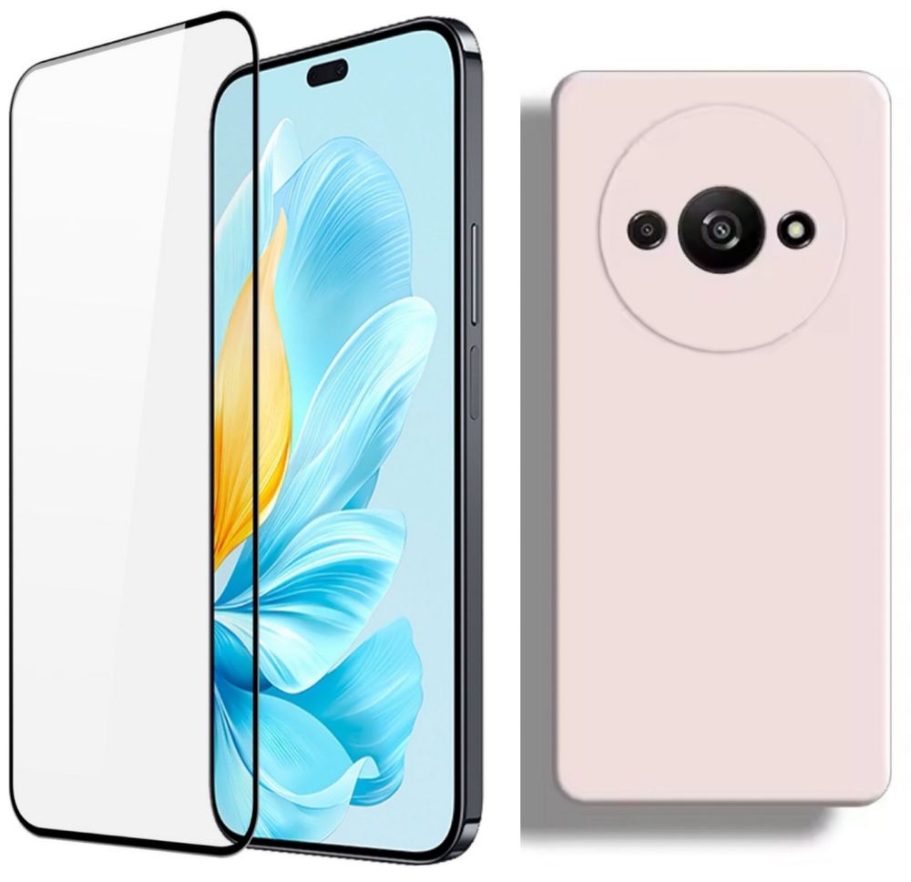 Husa Silicon Interior Fin +Folie Sticla/Silicon Xiaomi Redmi A3 A5 14C