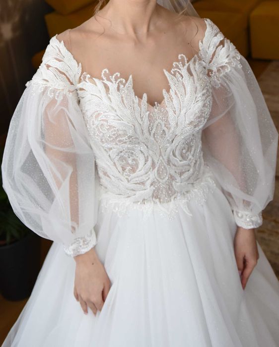 Rochie Mireasa Tip A [GRATUIT Crinolina + Livrare cu deschidere]