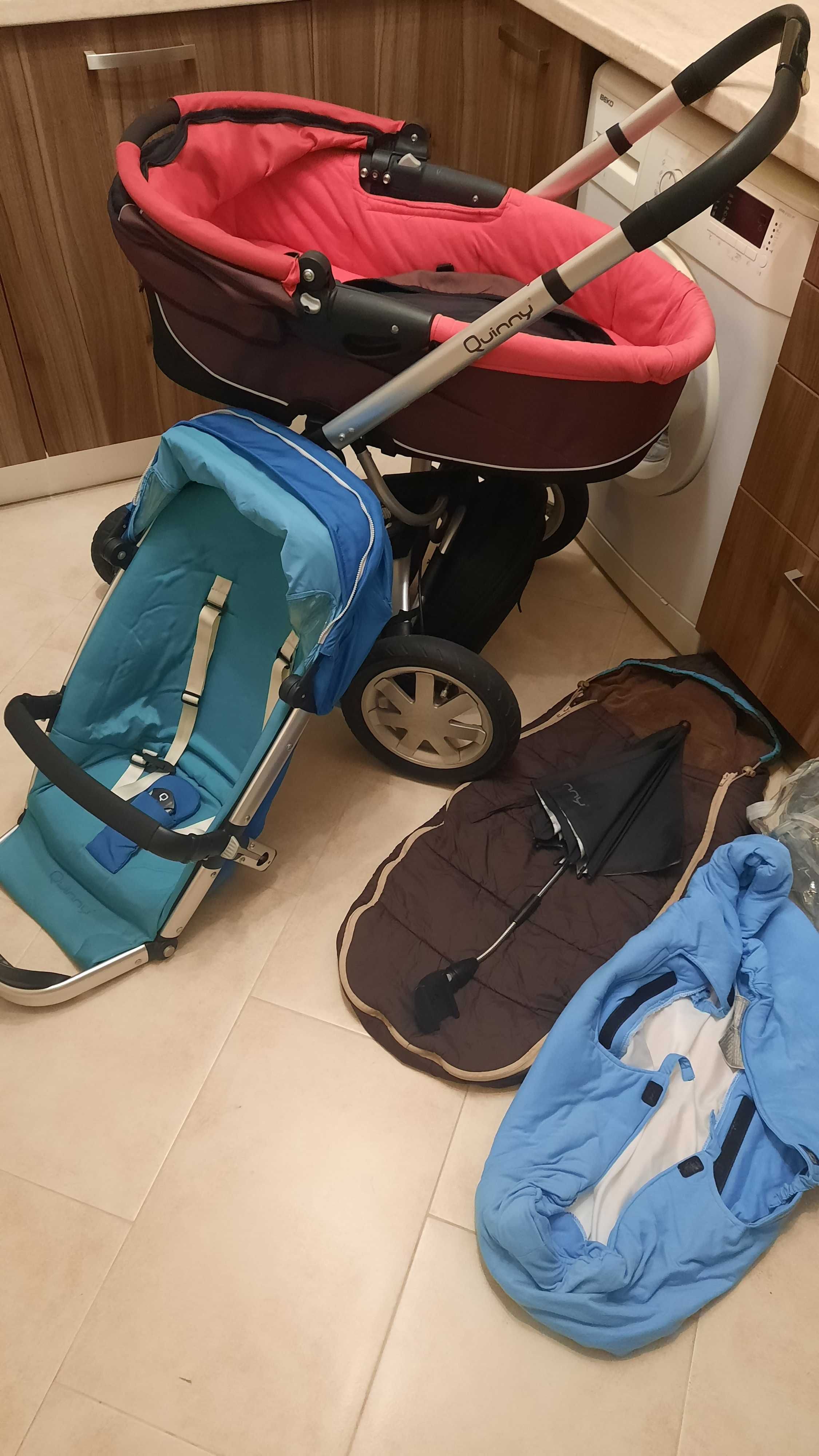 QUINNY бебешка количка с 2 коша-пълен комплект и подаръци