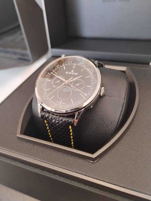Edox 40101 Les Vauberts Перфектен + Кутия