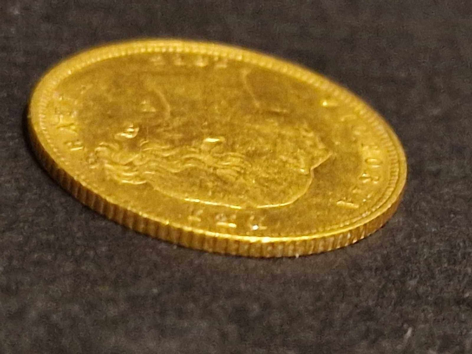 Златна Монета 1/2 Суверен 1885,1/2 Паунд Елизабет 1960 , 5 Гулдена1912