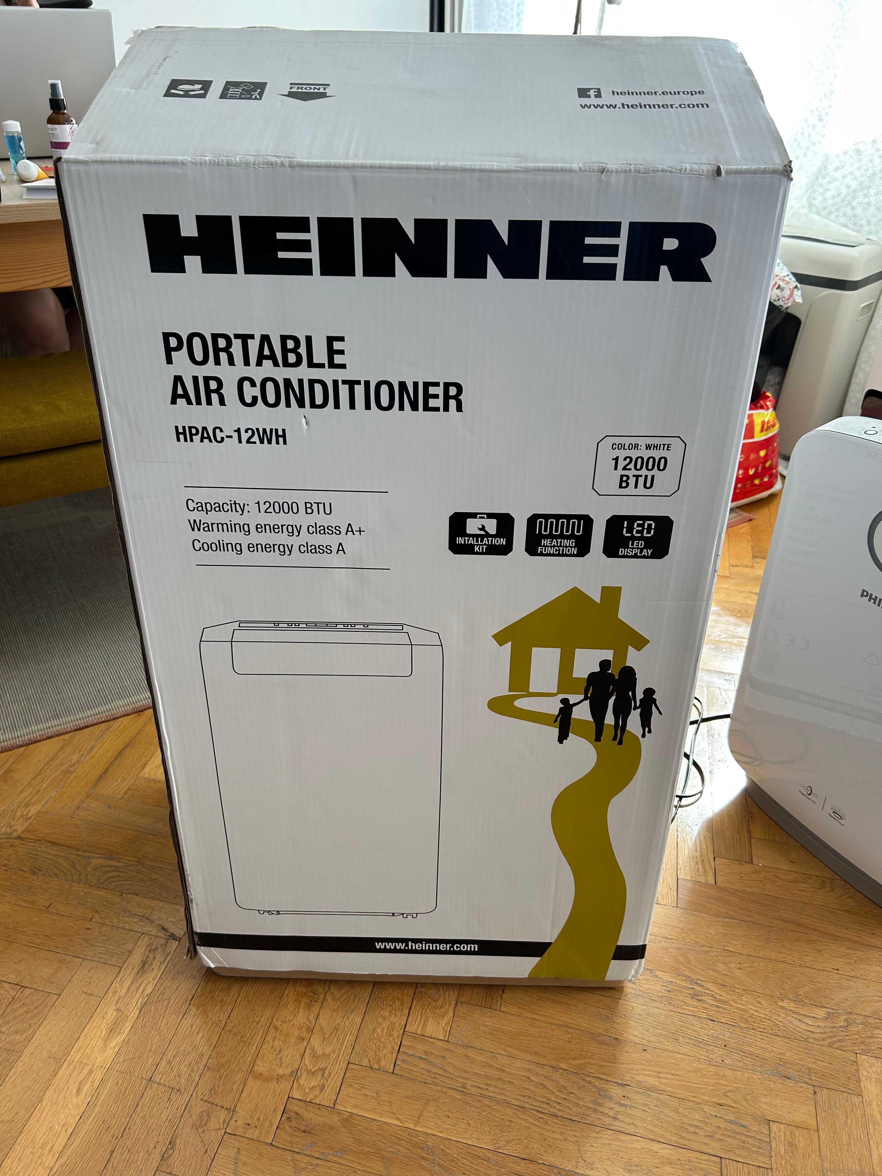 Мобилен климатик Heinner HPAC-12WH – 12000 BTU, като нов