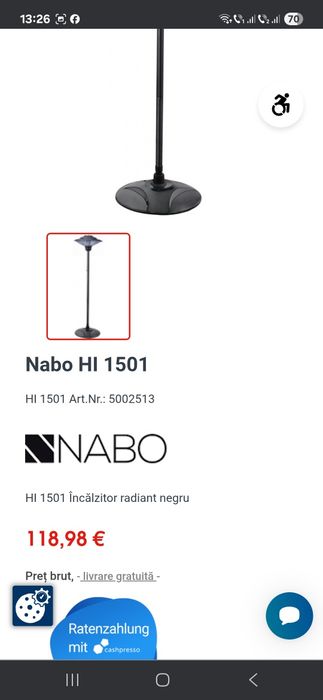 Incalzitor terasa