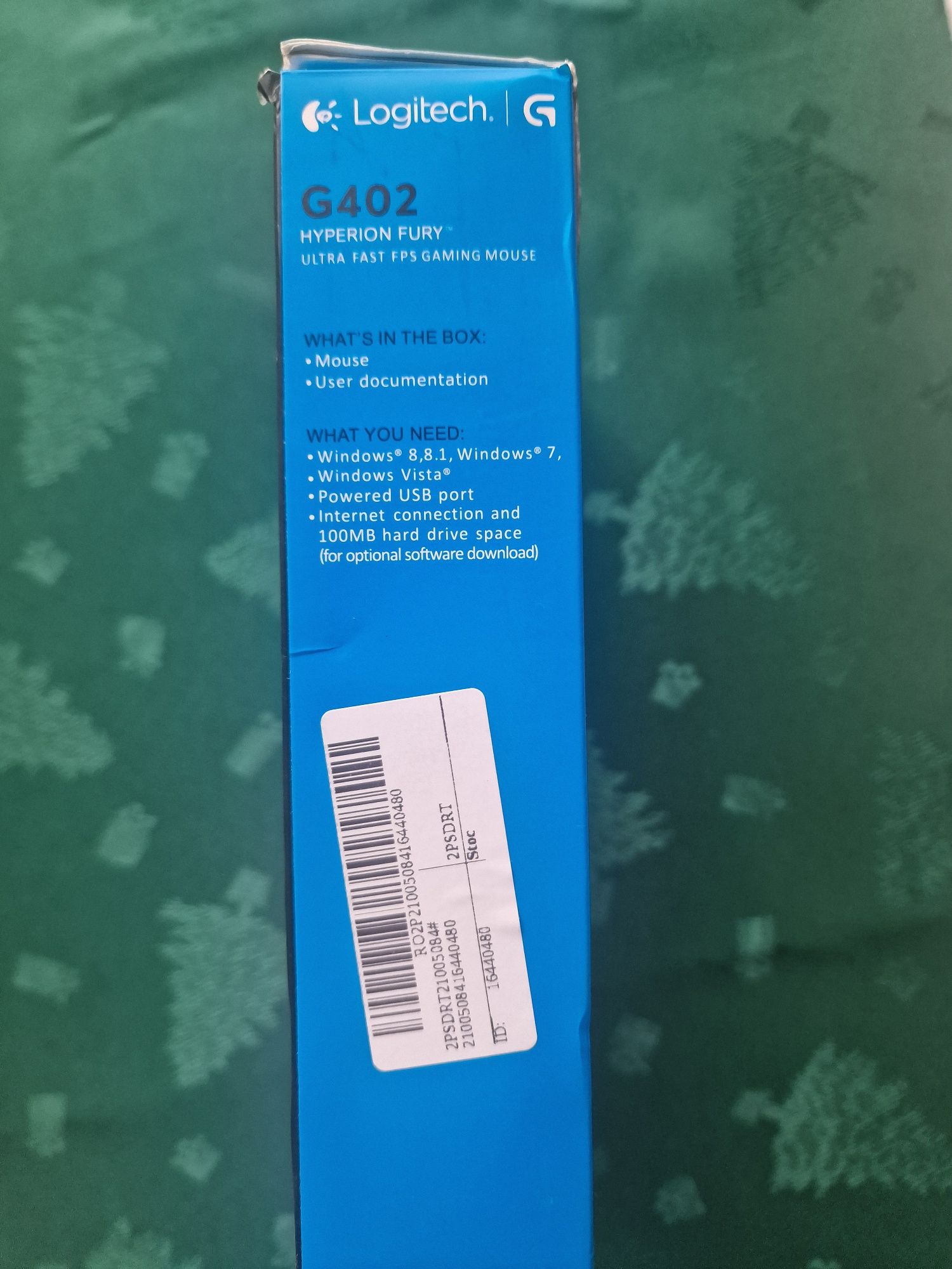 Logitech G402 Hyperion Fury мишка за компютър