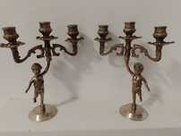Set sfeșnice din bronz superbe obiecte pentru decor