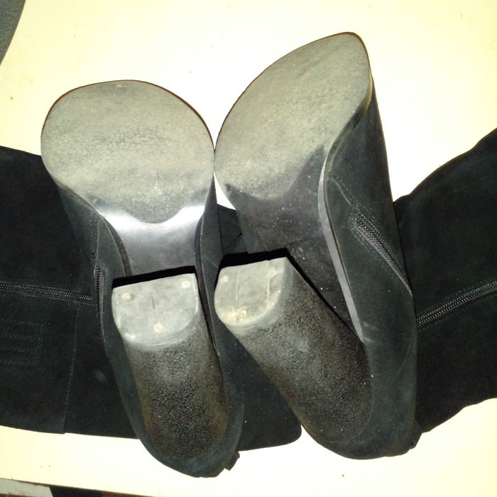 Женские сапоги, еврозима, замша, 40 размер.