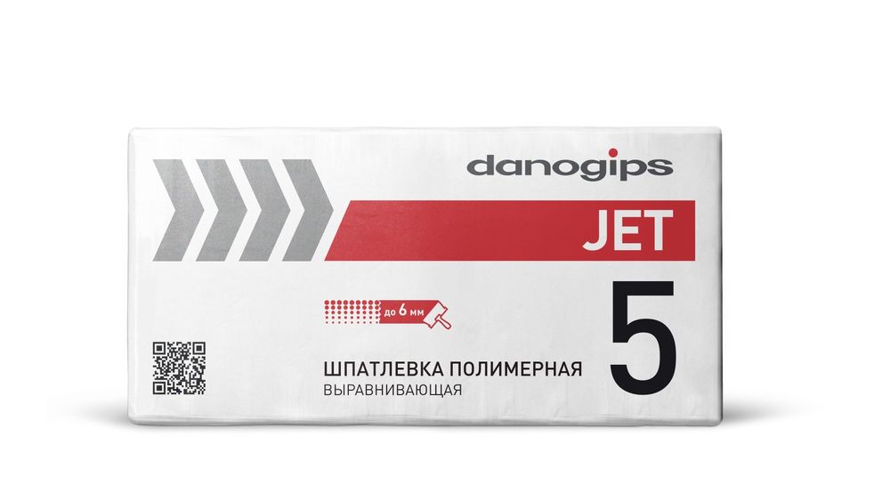 Шпатлевка полимерная Danogips JET 5, Джет 5 сухая смесь