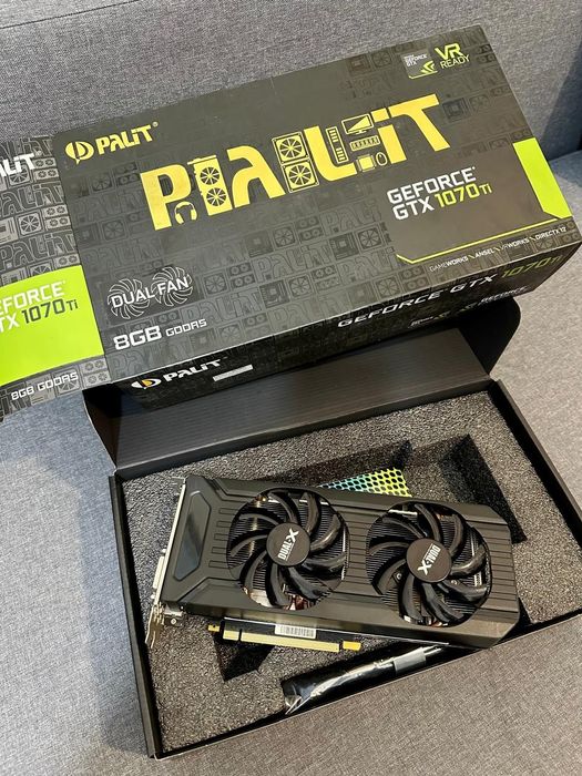 Продам видеокарту
PALIT GTX 1070 TI 8 GB

Карта в отличном техническо
