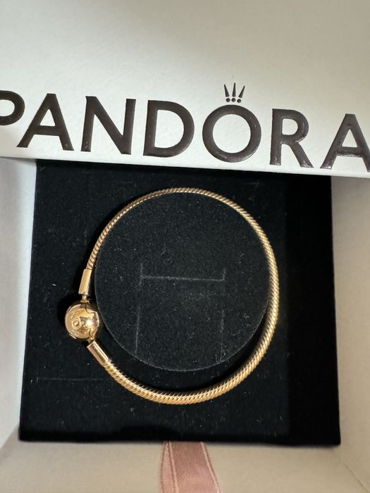 Set Pandora argint placat cu aur rose 14k