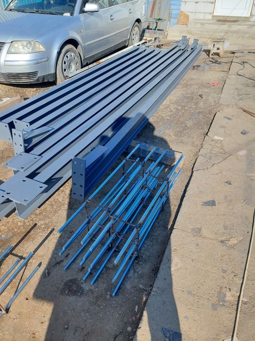 Vand 5ferme metalice din profil IPE160
Si 10 stalpi la 4m din profil I