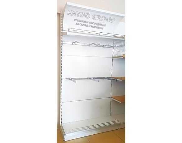 Налични Метални крайстенни стелажи за дрехи и обувки, R-9016 БЯЛ ГЛАНЦ