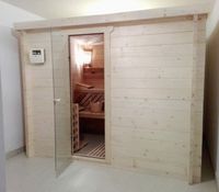 Saune personalizate, traditional- finlandeze,  molid masiv,  Harvia