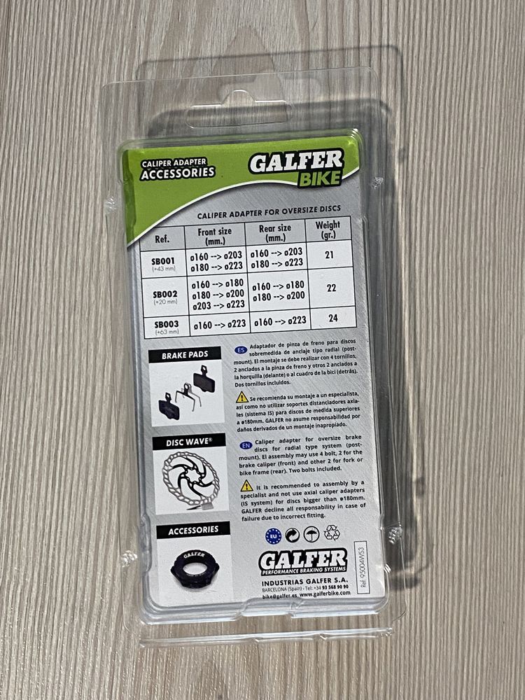 Adaptor etrier  fata Galfer  63mm pt. MTB / e-MTB