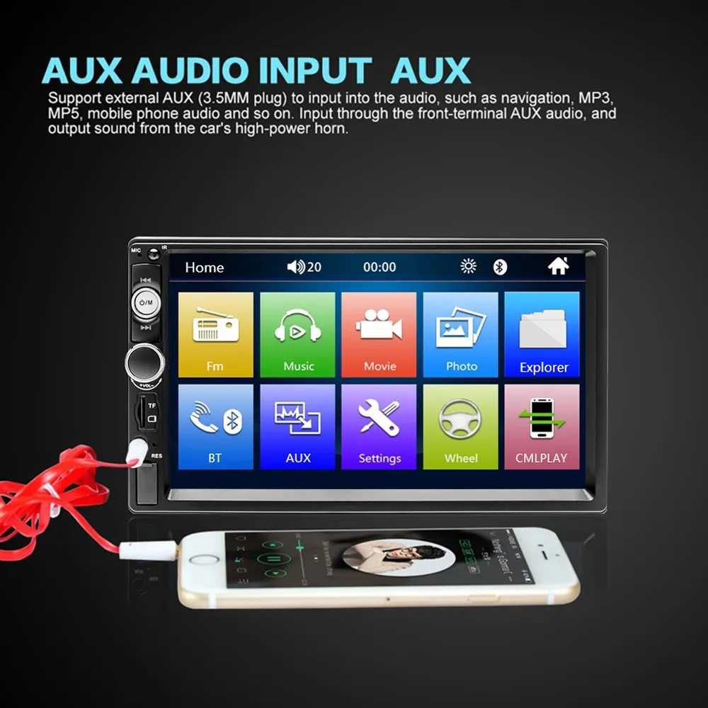 Mp3 USB 2DIN radio auto Opel Audi Volkswagen Skoda Seat bluetooth