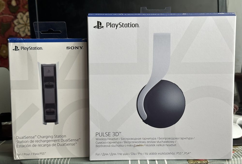 Наушники Pulse 3d + док станция dualsence