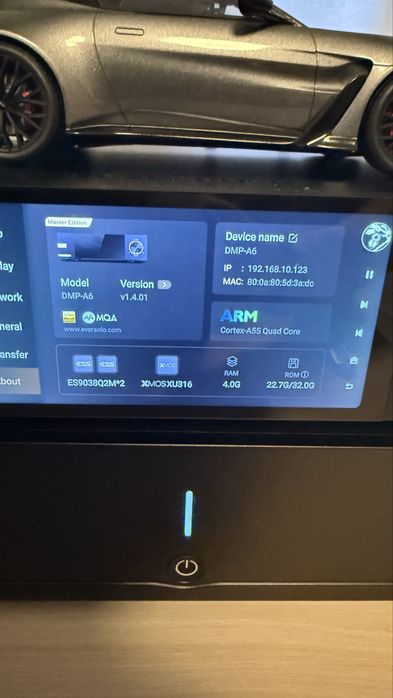 EverSolo DMP-A6 Master Edition + AMP F2 + boxe QAcoustic 3050i Carbon