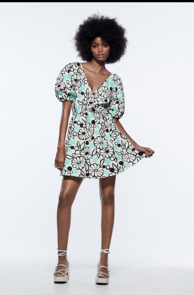 Роккя с пайети HM/Рокли Зара ZARA