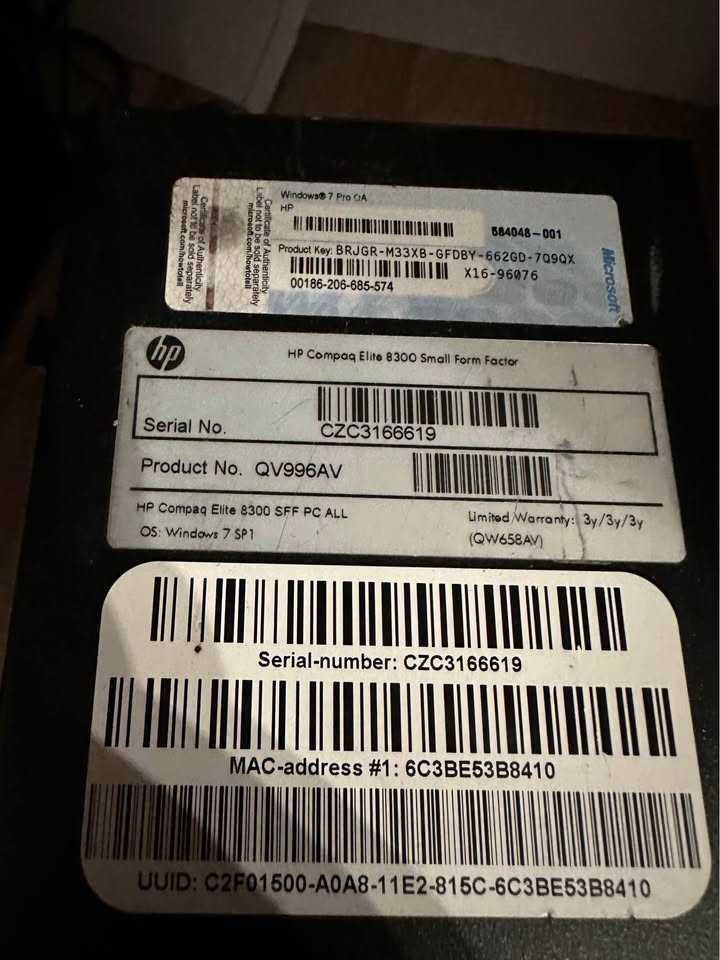 HP Elite 8300 SFF