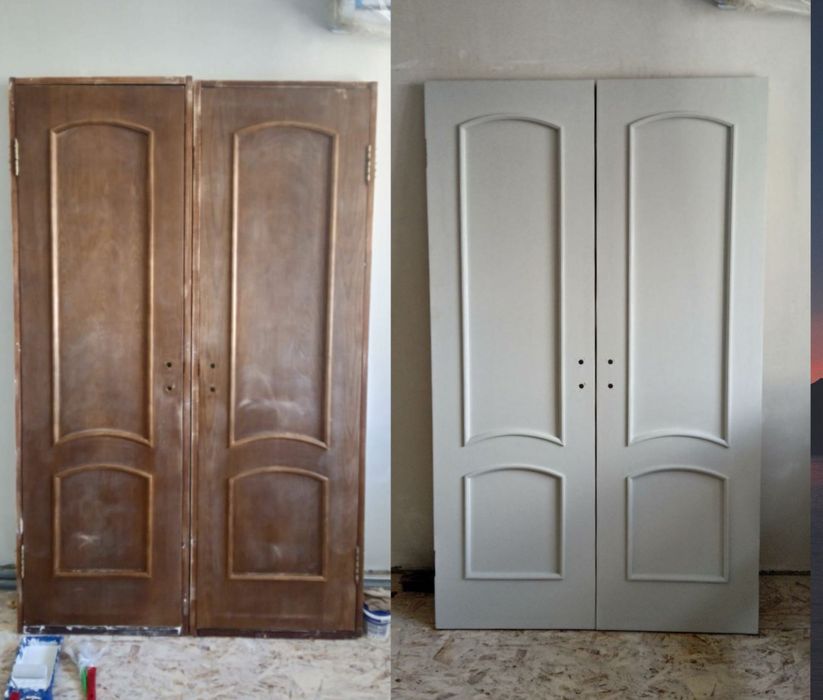 Реставрация и покраска дверей, лестниц, мебели.