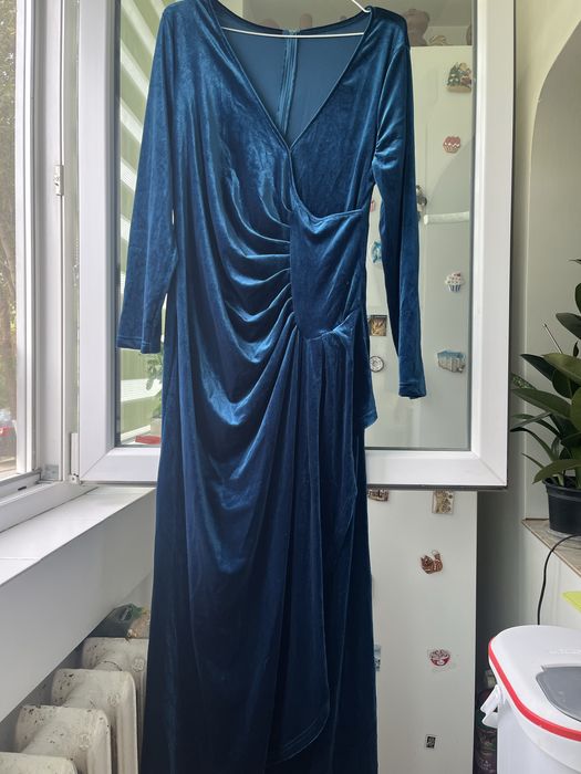 Rochie lunga din catifea 1XL