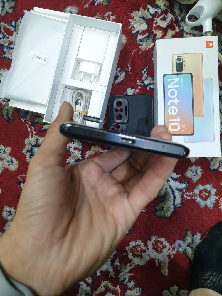 Redmi Note 10 Pro xotrasi 8+3.256gb karopka dak Ful kamplik bor