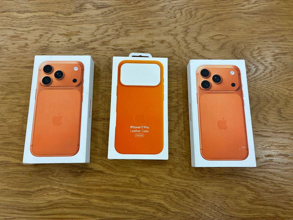 Нови iPhone 17 Pro 256GB Orange Подарък Кейс, Гаранция