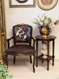 Fotoliu scaun lemn vintage baroc