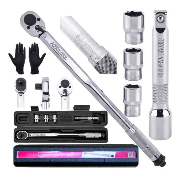 Set cheie dinamometrica 1/2 5 piese 28-210 nm tubulare 17-19-21 mm, pr