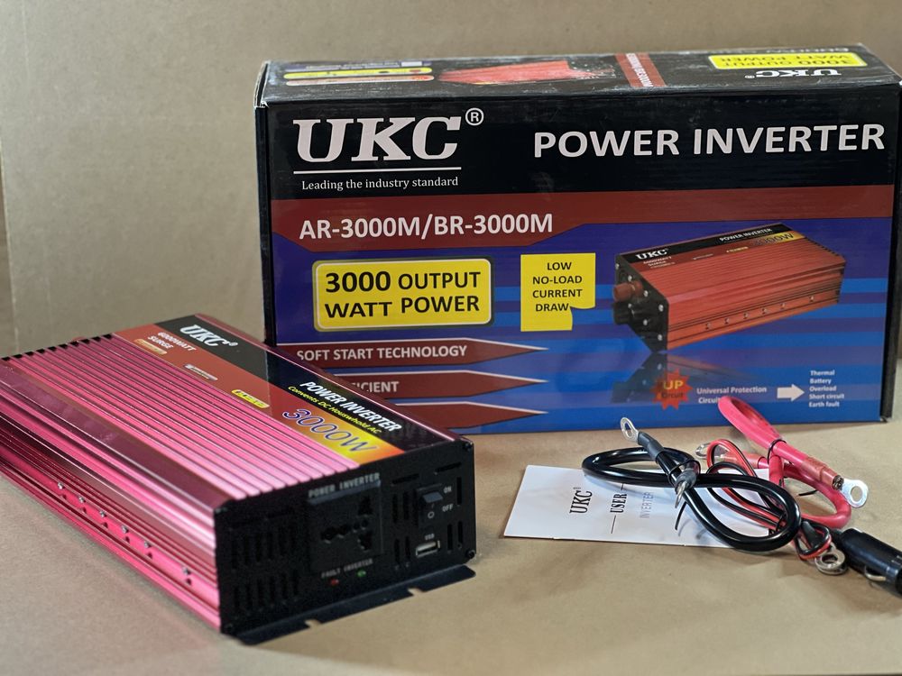 Чисто нов инвертор UKC 3000W 12V / 24V / 220V, Инвертори 3000В