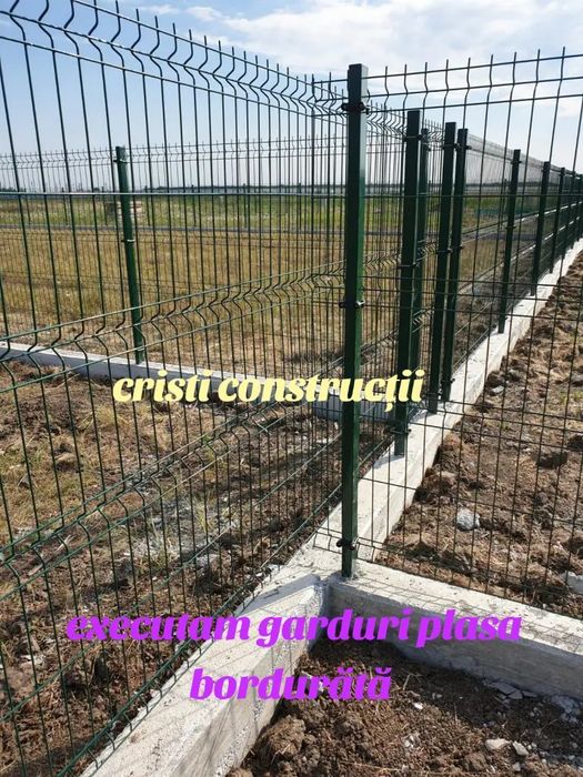 Gard plasa bordurătă 115 lei ml materiale inclus
