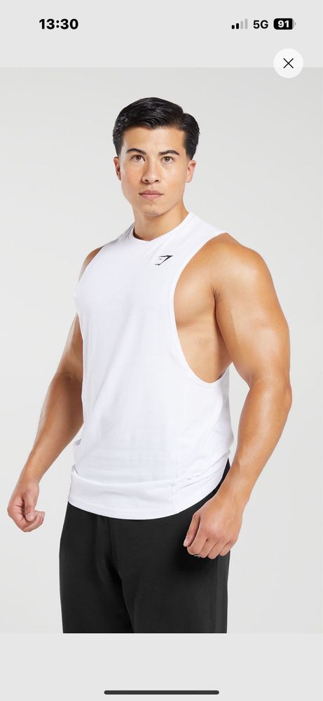 Maieu gymshark react drop arm tank