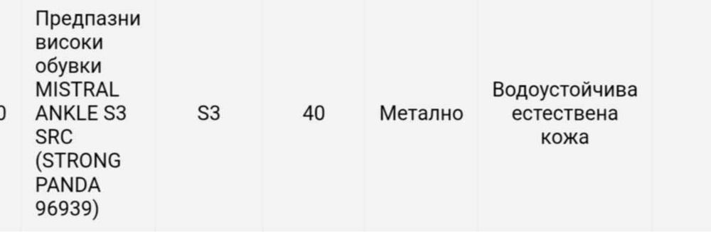 Мъжки зимни работни обувки Panda