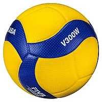 Мяч волейбольный Mikasa V300W FIVB NEW, желтый цвет, 5 размер