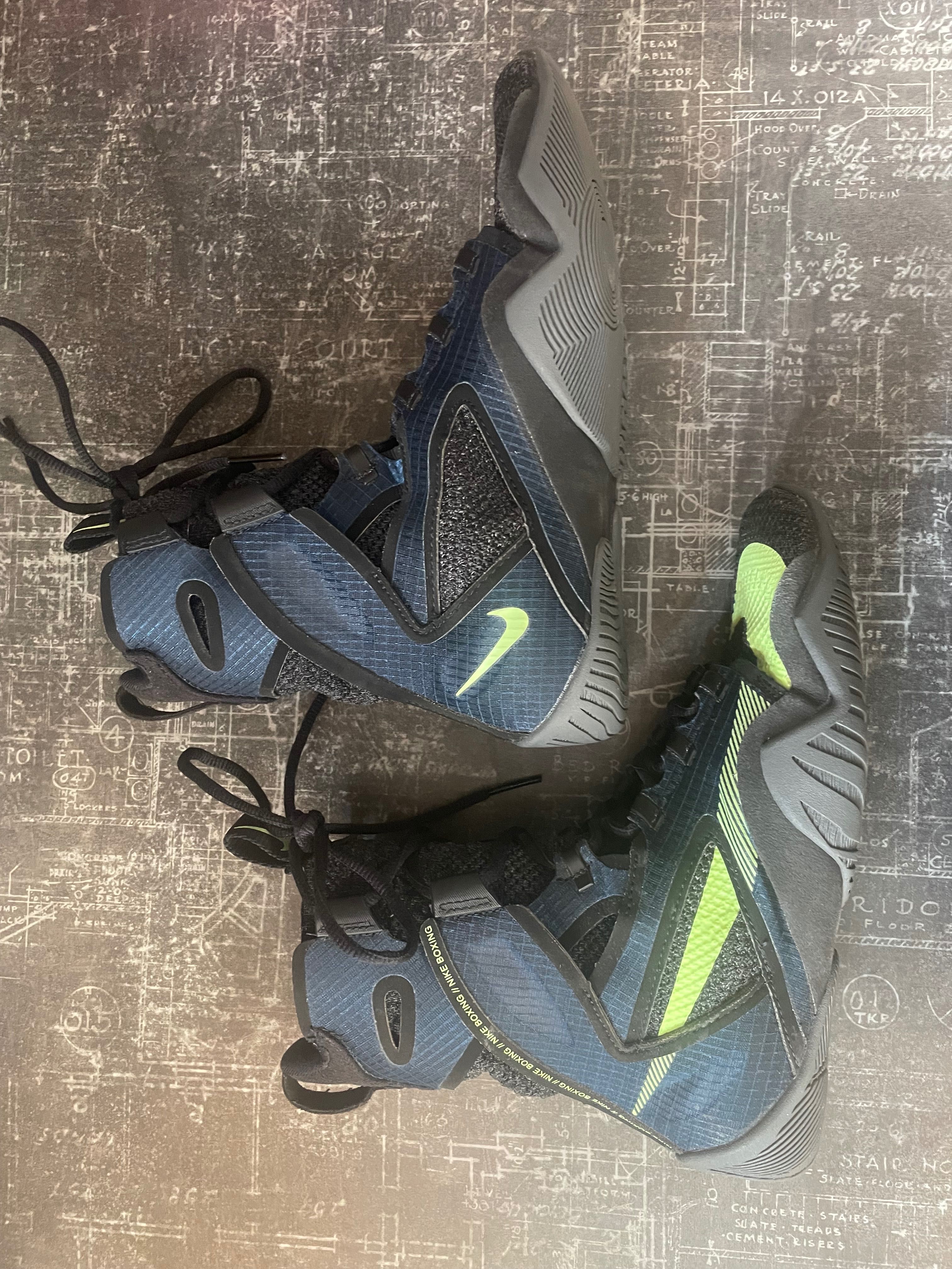 Боксови обувки Nike Hyperko 2 черно/металическо хладно сиво/синьо
