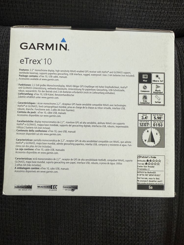 Vand GPS portabil Garmin eTrex10 nou