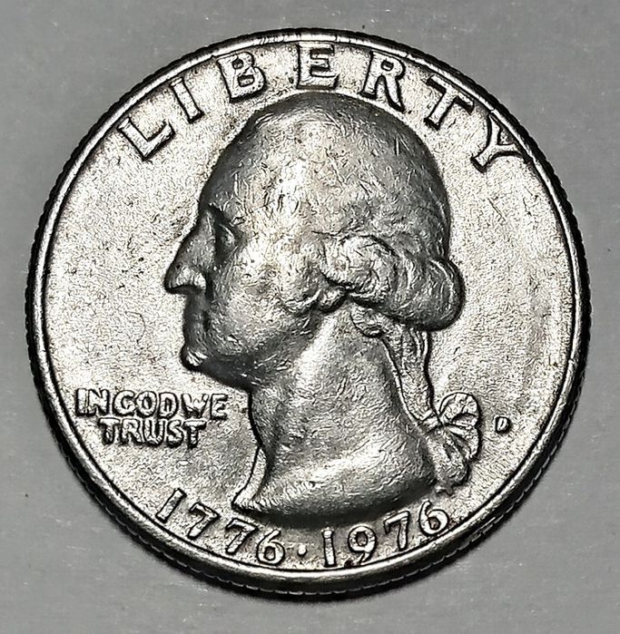 Монета САЩ Четвърт долар 1776-1976 D