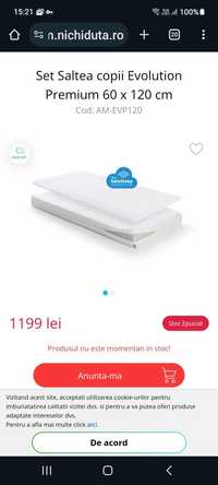 Patut copii ikea + saltea EVOLUTION PREMIUM aerosleep