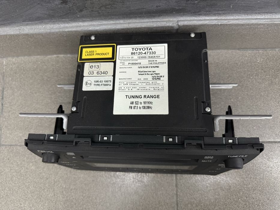 Cd Player Toyota Prius 2009-2015