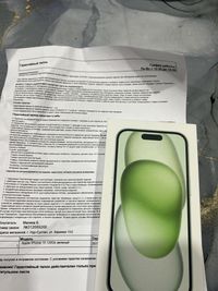 iPhone 15 128gb Green Запечатан. Гарантия 1 год.