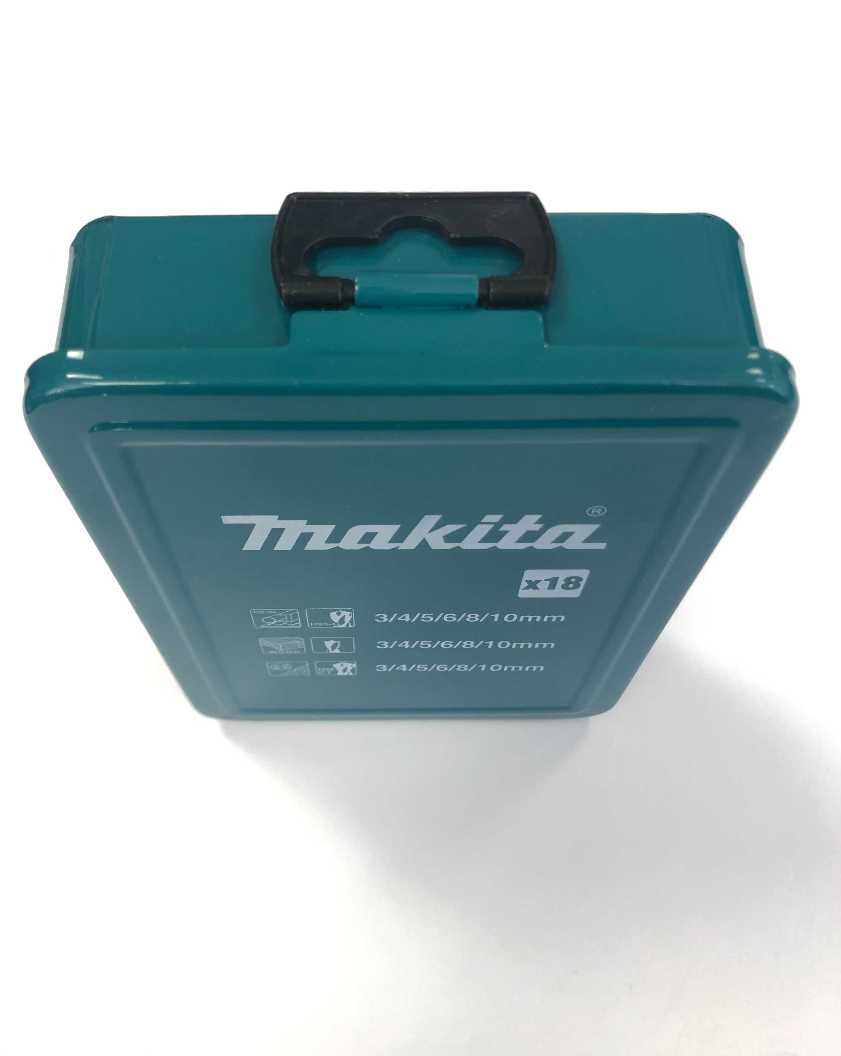 свредла, свредло Makita 18 бр. за метал, дърво, камък, 3-10 мм