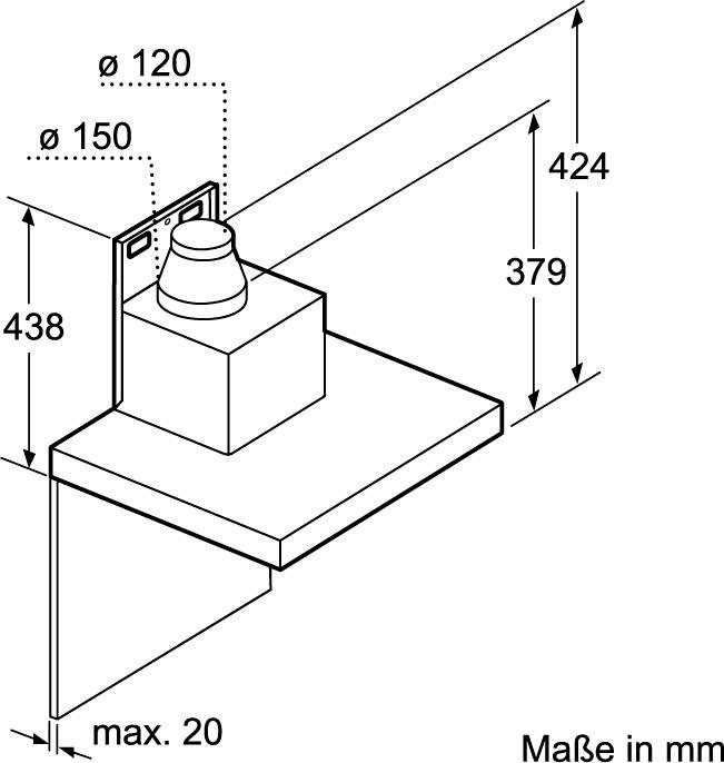 Neff абсорбатор,аспиратор D65BMP5N0 60см