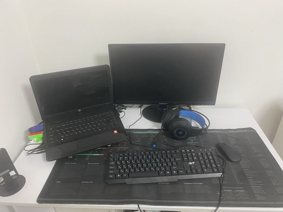 Noutbook hp + Samsung manitor