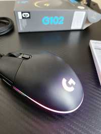 Гейминг мишка Logitech G102 - с поцветка и 6 бутона