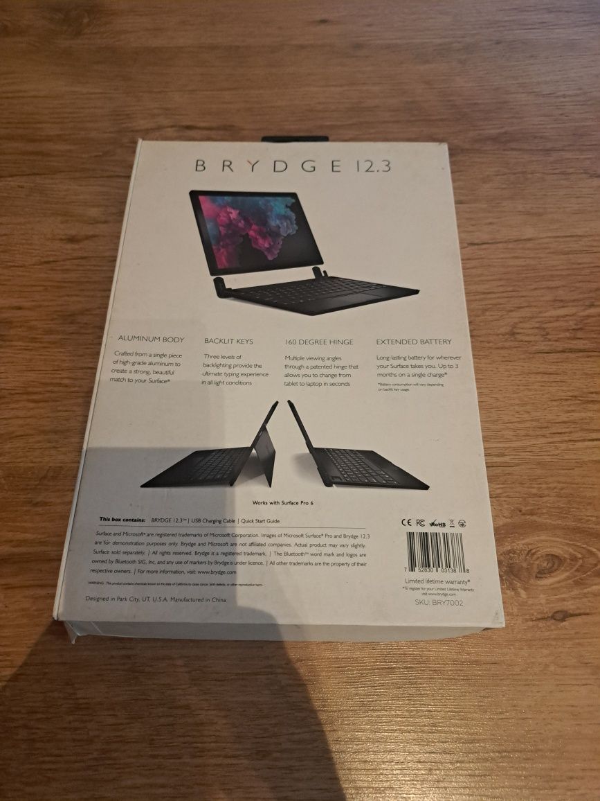 Microsoft Surface bridge aluminum keyboard