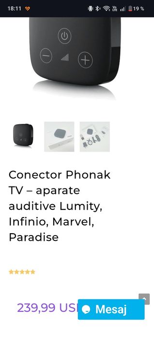 Phonak tv connector