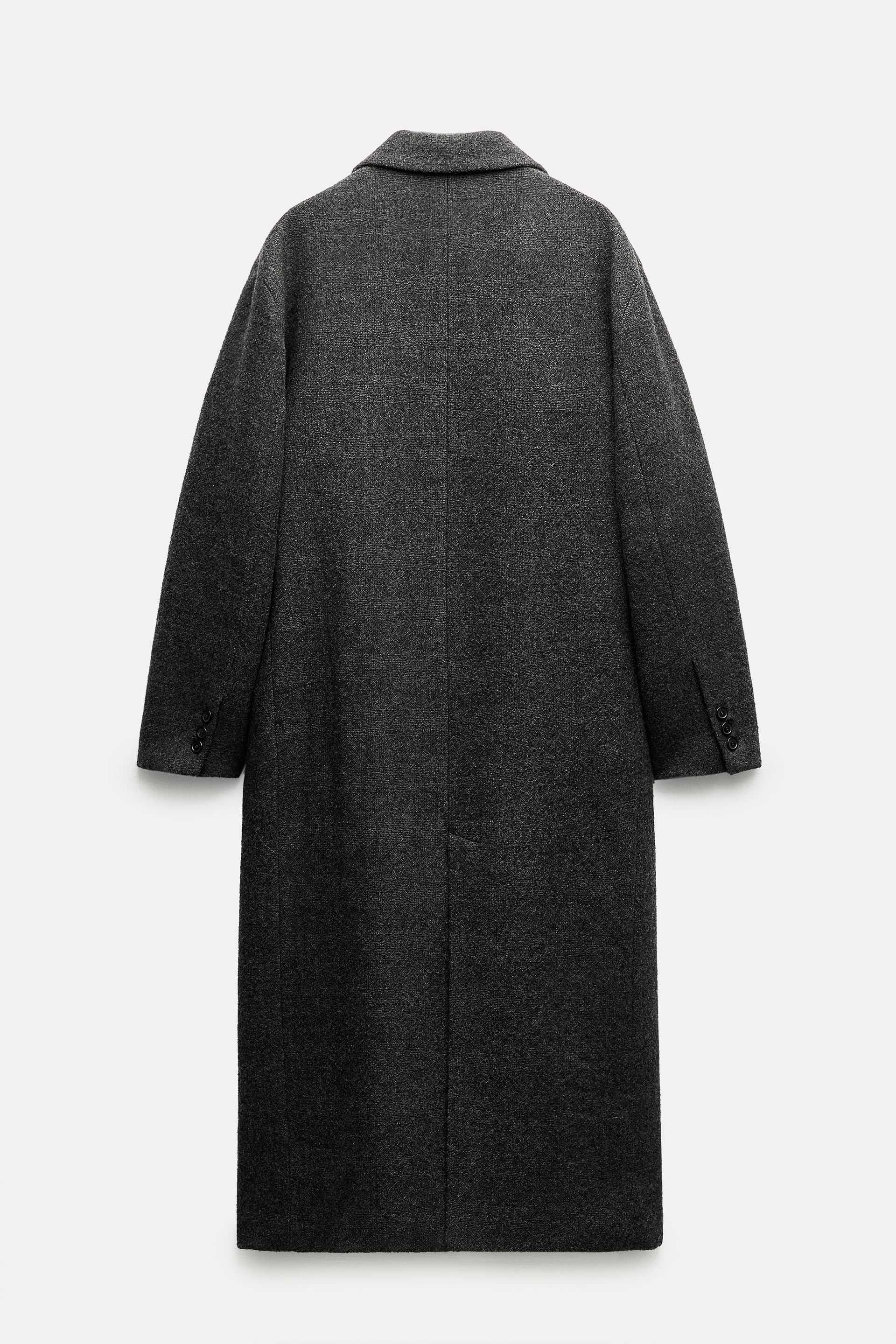 Palton premium Zara, 100% din lână, cu etichetă, XS-S - colecția nouă