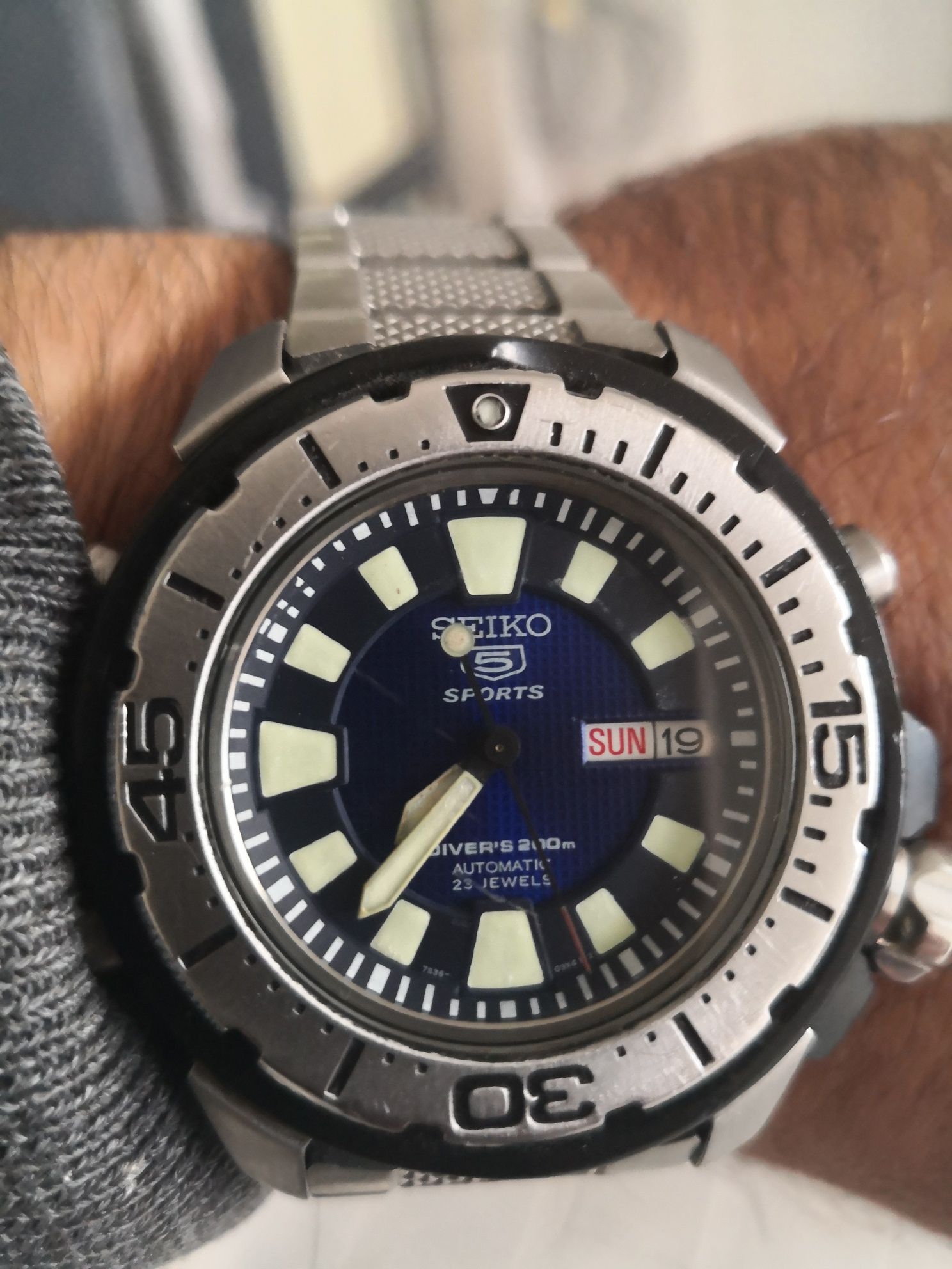 Seiko Blue FrankenMonster automatic