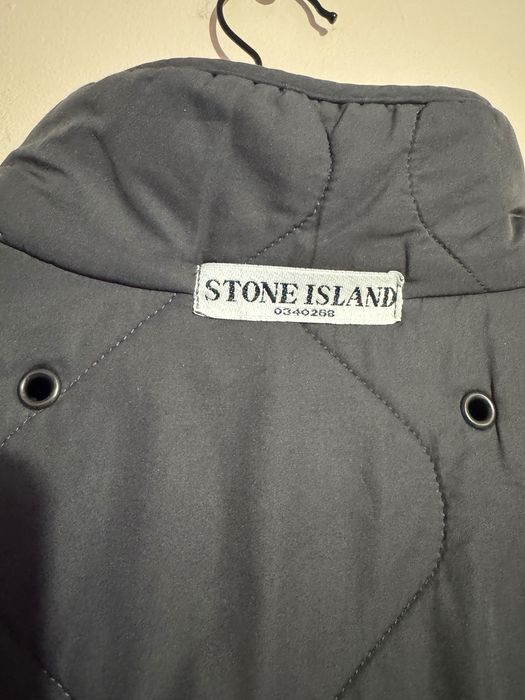 Stone Island AW2004 Quilted Inner Liner Jacket Grey.